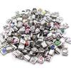 10 шт. Модульная фурнитура для ювелирных изделий, квадратные бусины, браслеты, ювелирные изделия, детали для самостоятельного изготовления, винтажные подвески, уникальные аксессуары