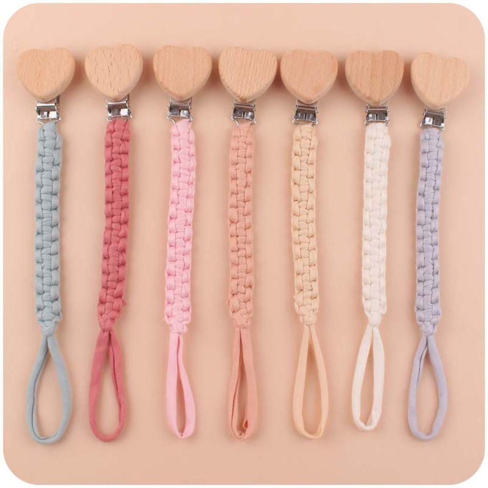 Shape Soother Holder Pacifier Holder Clips Baby Pacifier Chain Dummy Clips Baby Teether Toys Straps