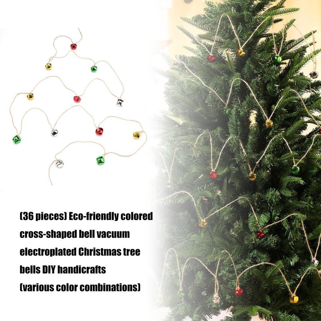 Vibrant Multicolor Iron Christmas Bells For Holiday Crafts Home Decoration Non Toxic Safe Material Kids Friendly