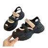 Baotou Sports Sandals Women's Outer Wear Hollow Breathable Thick-soled Velcro Little White Shoes Niche Mary Jane Dad Sandals