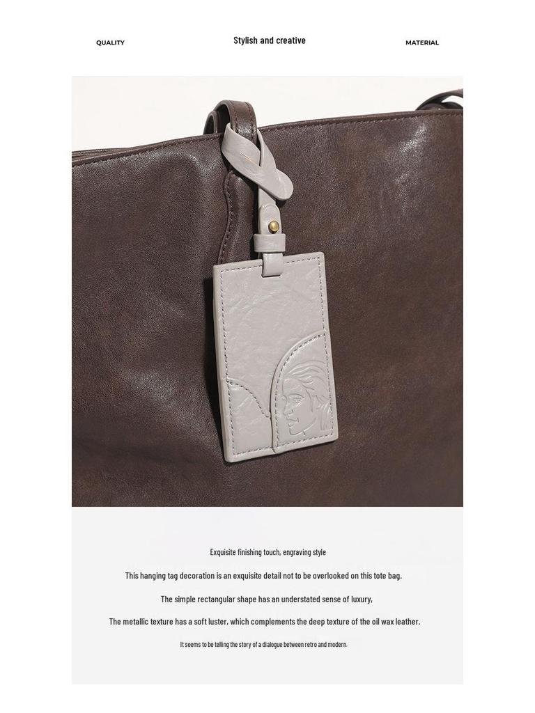 Женская сумка-тоут из натуральной кожи - Большая вместимость, Высокое качество, Сумка на плечо для поездок на работу 2025