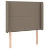 VidaXL LED Headboard Bedroom Furniture Single Bed Accessory Headboard Interior Taupe 3123894
