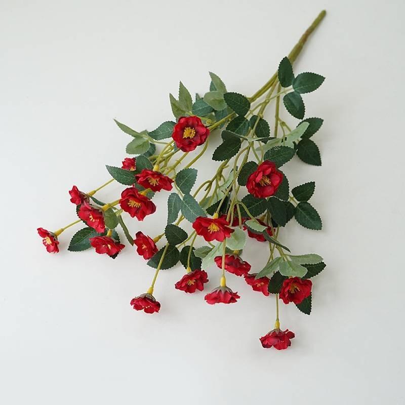 Реалистичный Букет из Шелковых Роз Для Декора Дома Маленькие Искусственные Розы Для Свадебных Центральных Композиций