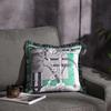Luxury European Palace Style Velvet Throw Pillow With Tassel Trim Sofa Car Bed Decor 45x45cm