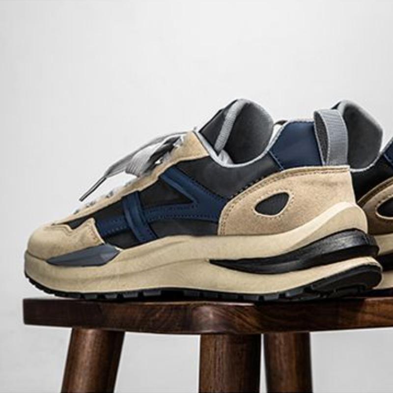 Trendy Peplum Casual Sports High Grade Men's Board Shoes Breathable Comfortable Non-slip Running Fitness Shock Absorbing Wear-resistant Sports Shoes