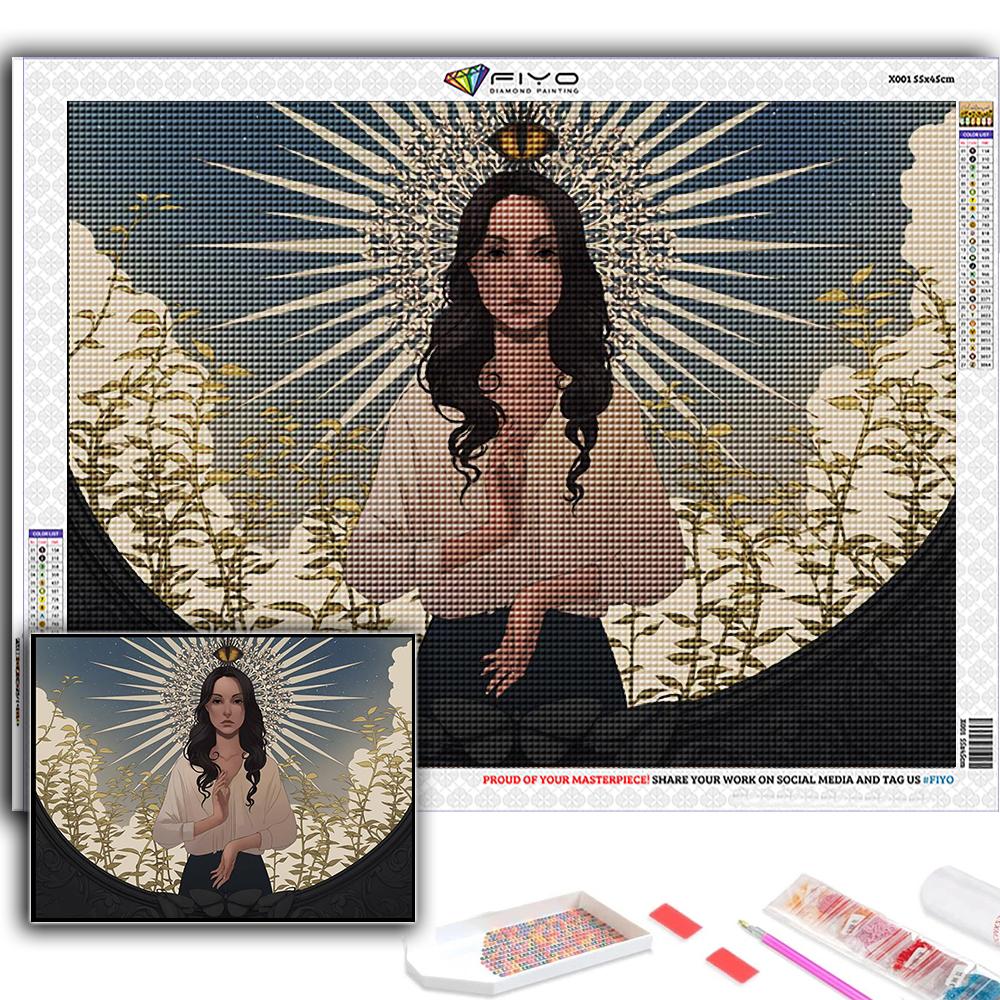 5D DIY Алмазная картина Японский стиль Иллюстрация Вышивка крестом Алмазная художественная вышивка Мозаика Домашний деко