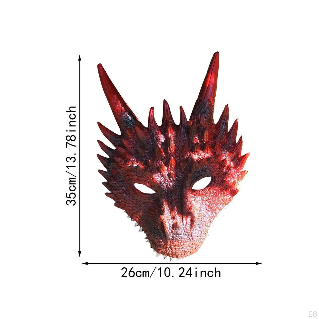 3D маска дракона косплей костюм полное лицо для вечеринки фестиваль ролевые игры
