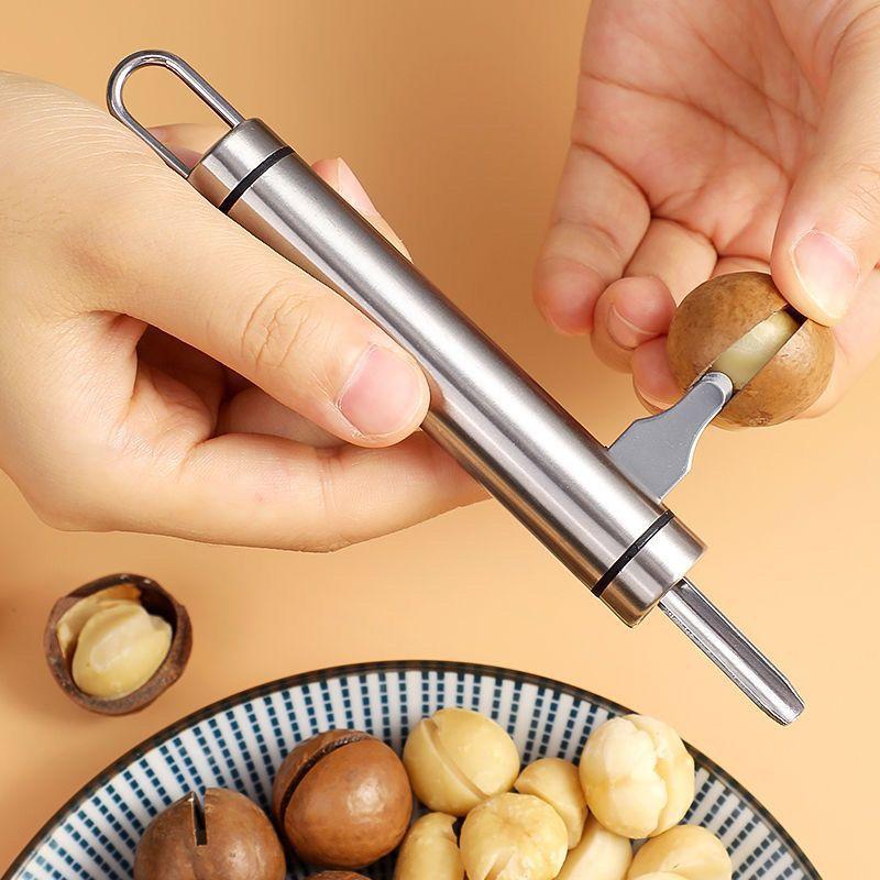 Effortless Nut Cracking Heavy Duty Stainless Steel Nut Cracker for Pecans, Walnuts, Hazelnuts More Ergonomic Durable Kitchen Tool