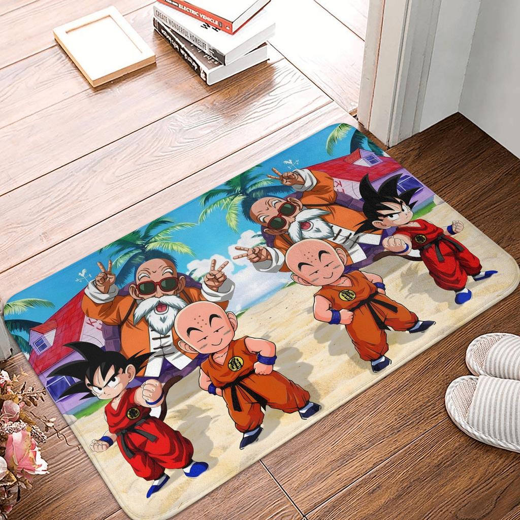 DragonBall Anime Dragon Ball Doormat Non-Slip Entrance Bath Kitchen Door Floor Mat Garage Carpet Rug