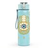 1PC Evil Eye Hand Amulet Art Print 750ml Color Plastic Sports Water Bottle Leakproof Flip Straw Lid Suitable for Sports Office Home Use
