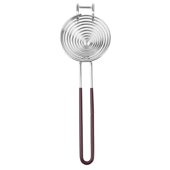 Сепаратор для яиц с длинной ручкой из нержавеющей стали для выпечки, фильтр для просеивания яичного белка и желтка, кухонный инструмент для разделения яиц