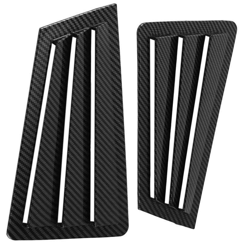 Rear Window Decorative Louvers for 2003-2007 Mazda 3 - Black Triangle Design
