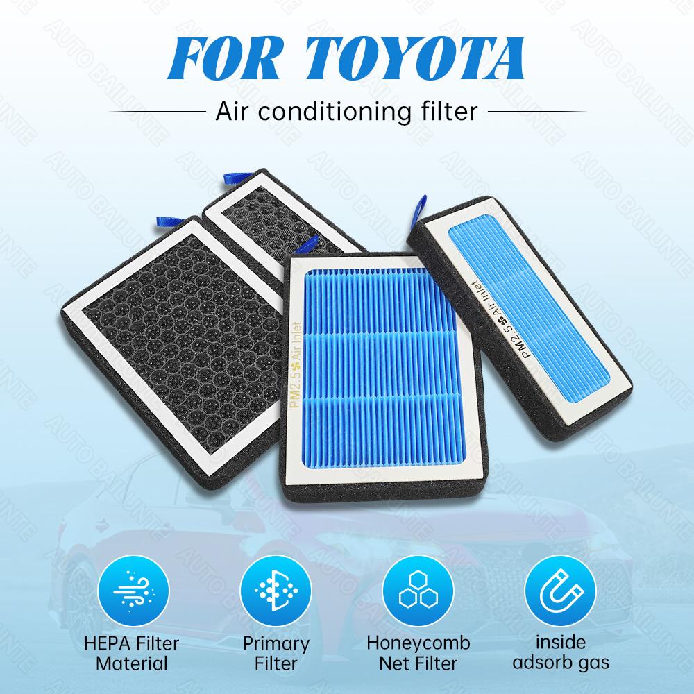 1 шт. Для Toyota Avalon C-HR Camry Corolla Crown Highlander Venza RAV4 Автомобильный воздушный фильтр Комплект для замены фильтра кондиционера Автоаксессуары