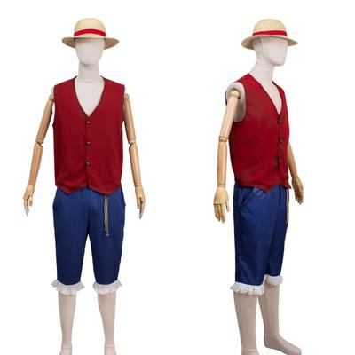 Костюм для косплея One Piece Luffy Live-Action для взрослых и детей