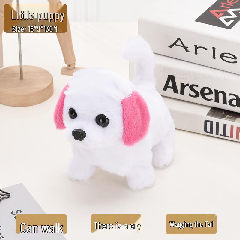 Plush Electric Walking & Barking Teddy Dog Simulation Toy for Children