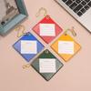 1pc Multiple Color Square PU Luggage Tag – Luggage Check-in Tag, Chain Information Tag for Boarding Passes