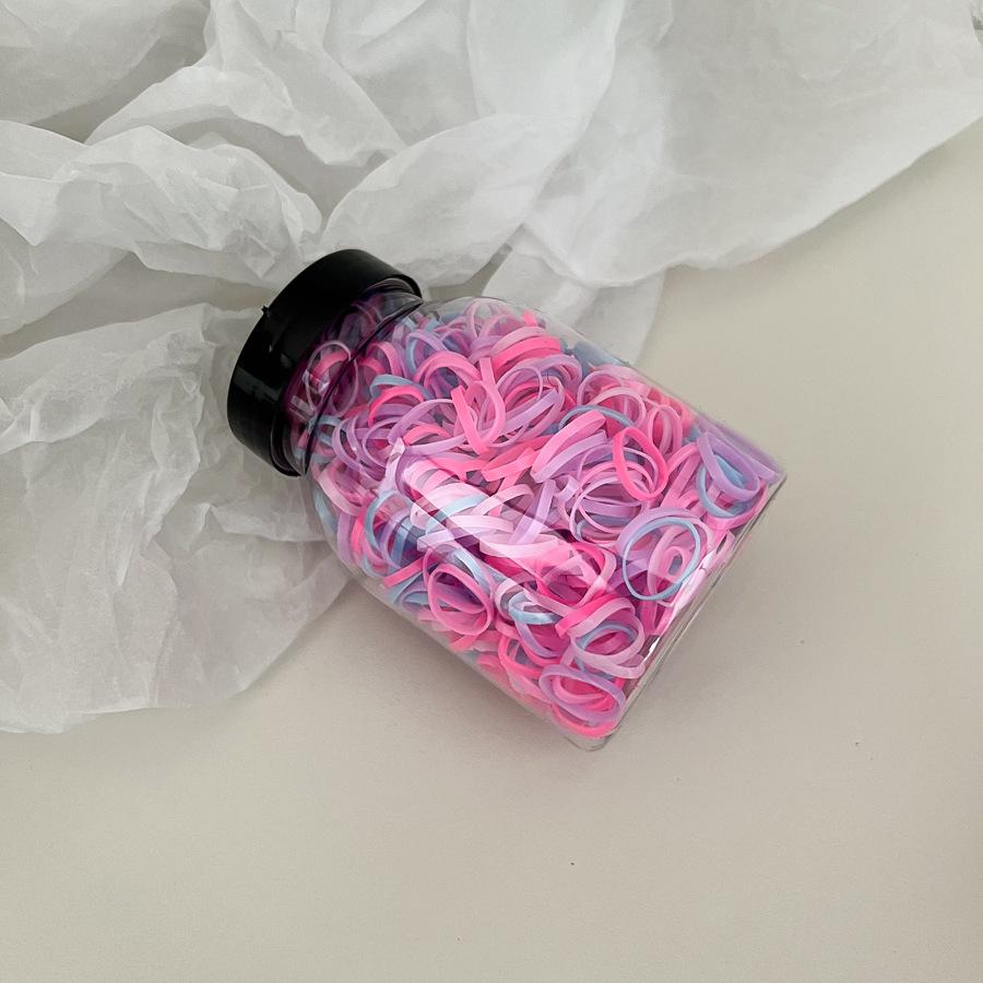 Одноразовая кожаная резинка для волос конфетного цвета, резинка для волос для детей, резинка для волос для девочек, эластичное украшение для волос