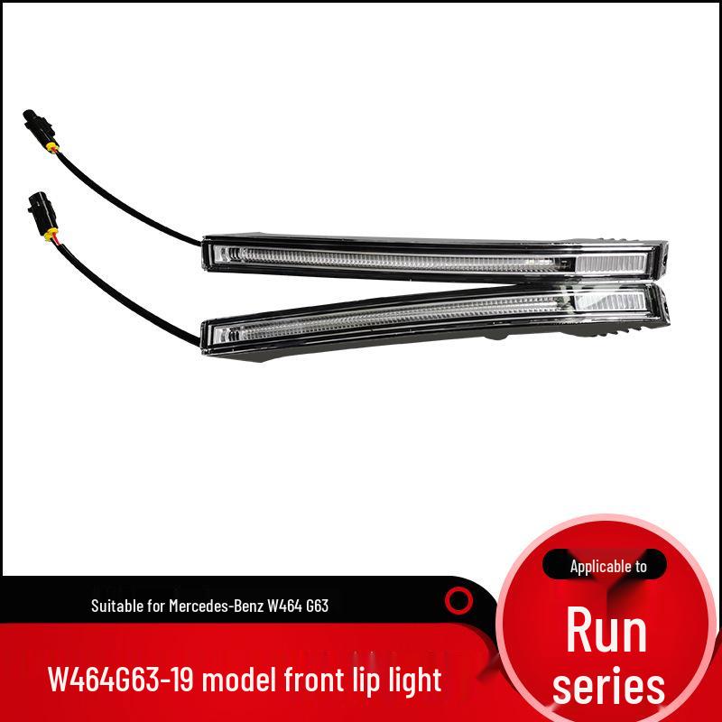 Накладка на передний бампер Mercedes-Benz W464 со светодиодными дневными ходовыми огнями для G500/G550/G63/G65.