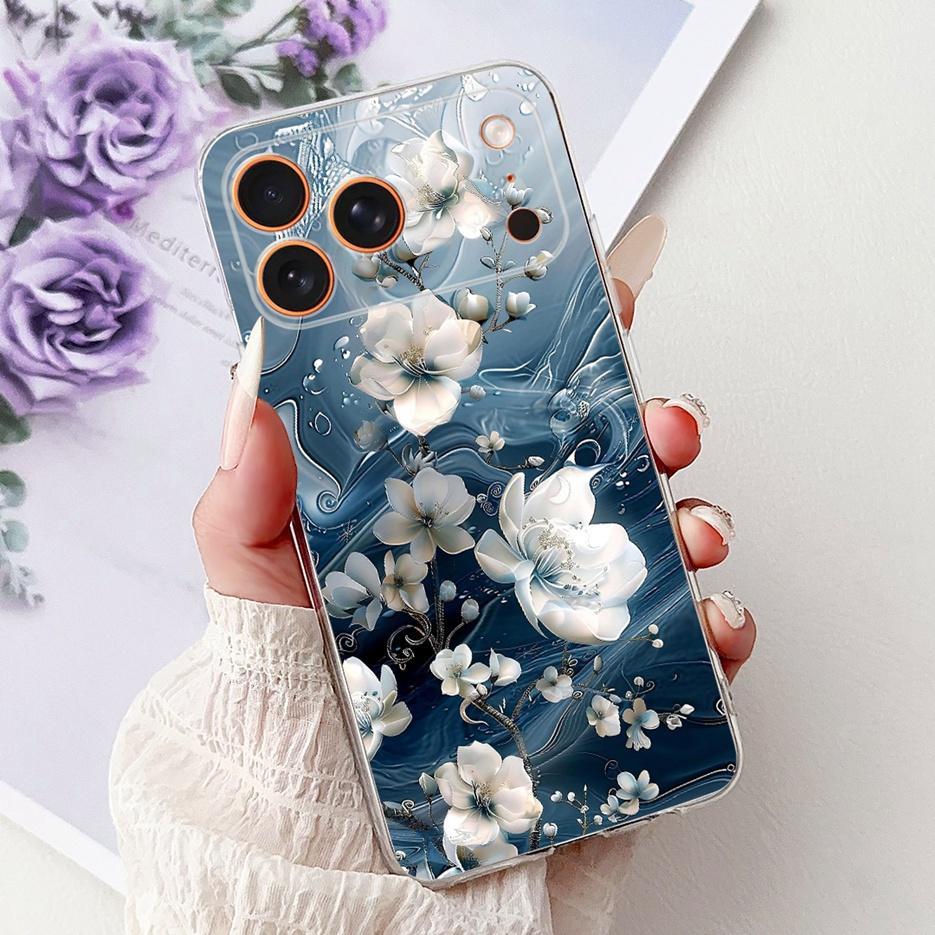 Для Apple iPhone 17 Pro Max Чехол iPhone17 Air Модный Расписной Чехол Мягкий Силиконовый Чехол Для iPhone 17 Air iPhone17 Pro Max Fundas