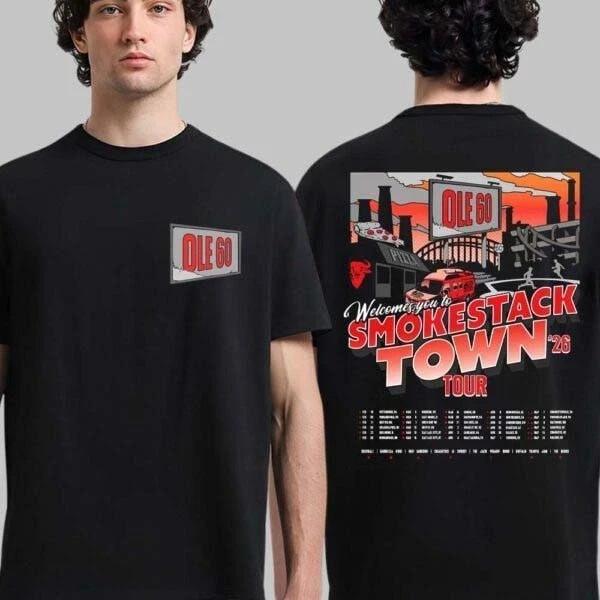 Унисекс Футболка Ole 60 Smokestack Town Tour 2026