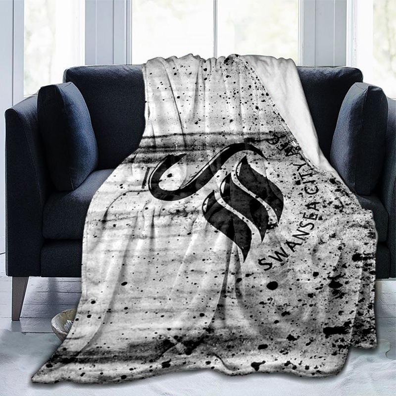 Football Club Emblem Printed Throws Blanket Soft Flannel Blankets for Couch Bed Gifts for Men Women Picnic blanket Christmas gifts