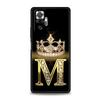 Чехол для телефона для Xiaomi Redmi Note 13 12 5G 9S 9 8 10 11 Pro 9T 13C 12C 10C 9C 9A 7 Pro Мягкий чехол Алмазная корона Буква 26 букв
