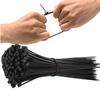 100pcs Nylon Cable Ties Adjustable Self-locking Cord Ties Straps Fastening Loop Reusable Plastic Wire Ties For Home Office