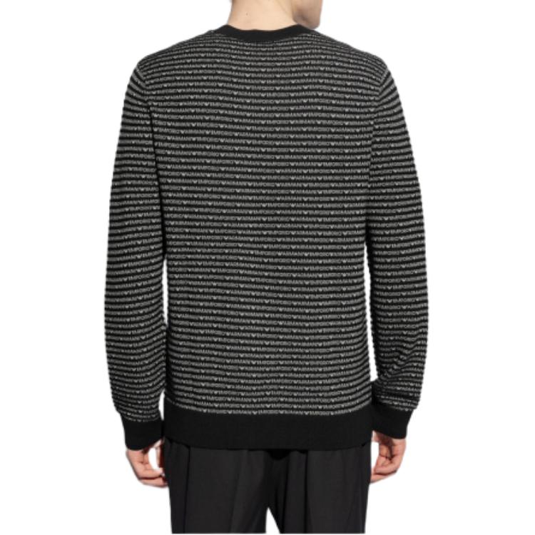 EMPORIO ARMANI Logo-intarsia Ribbed-knit Jumper 3D1MX1-1MMIZ-F053