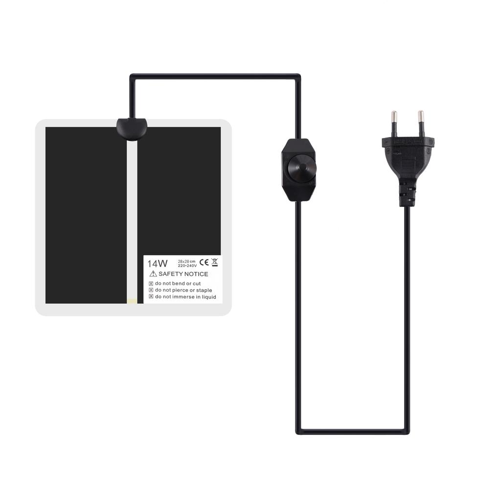 5-45 Вт Коврик с подогревом для рептилий Террариум Лазающие питомцы Обогревающие теплые коврики Регулируемый контроллер температуры Коврики Принадлежности для рептилий