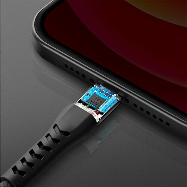 ENERGEA Nyloflex USB-C - Lightning C94 MFI cable 1.5m black/black