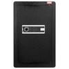 Single Door 4.0 cu.ft Safe Box with Key Lock & Password LED Light Black