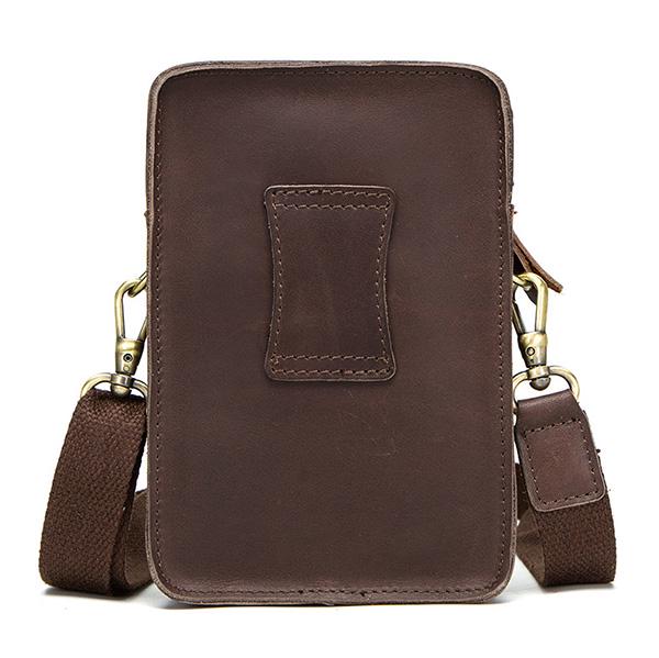 CONTACT'S мужская компактная сумка кросс-боди из натуральной кожи