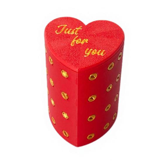Annoying Gift Box with Screws 3D Printed Heart-shaped Present Box Hilarious Money Card Container Prank Gag Gift for Birthdays Anniversaries Parties