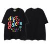 Foreign trade American retro summer round neck short-sleeved t-shirt boys ins trendy high street loose couple half-sleeved women