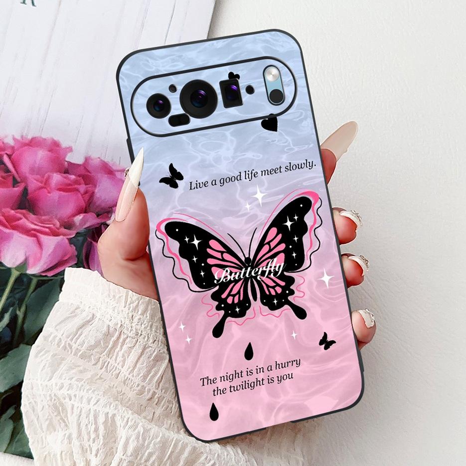 Чехол для Google Pixel 9 Pro Чехол Pixel9A Цветы Расписной Чехол Мягкий Силиконовый Чехол для Телефона Для Google Pixel 9A Pixel9 Pro Корпус