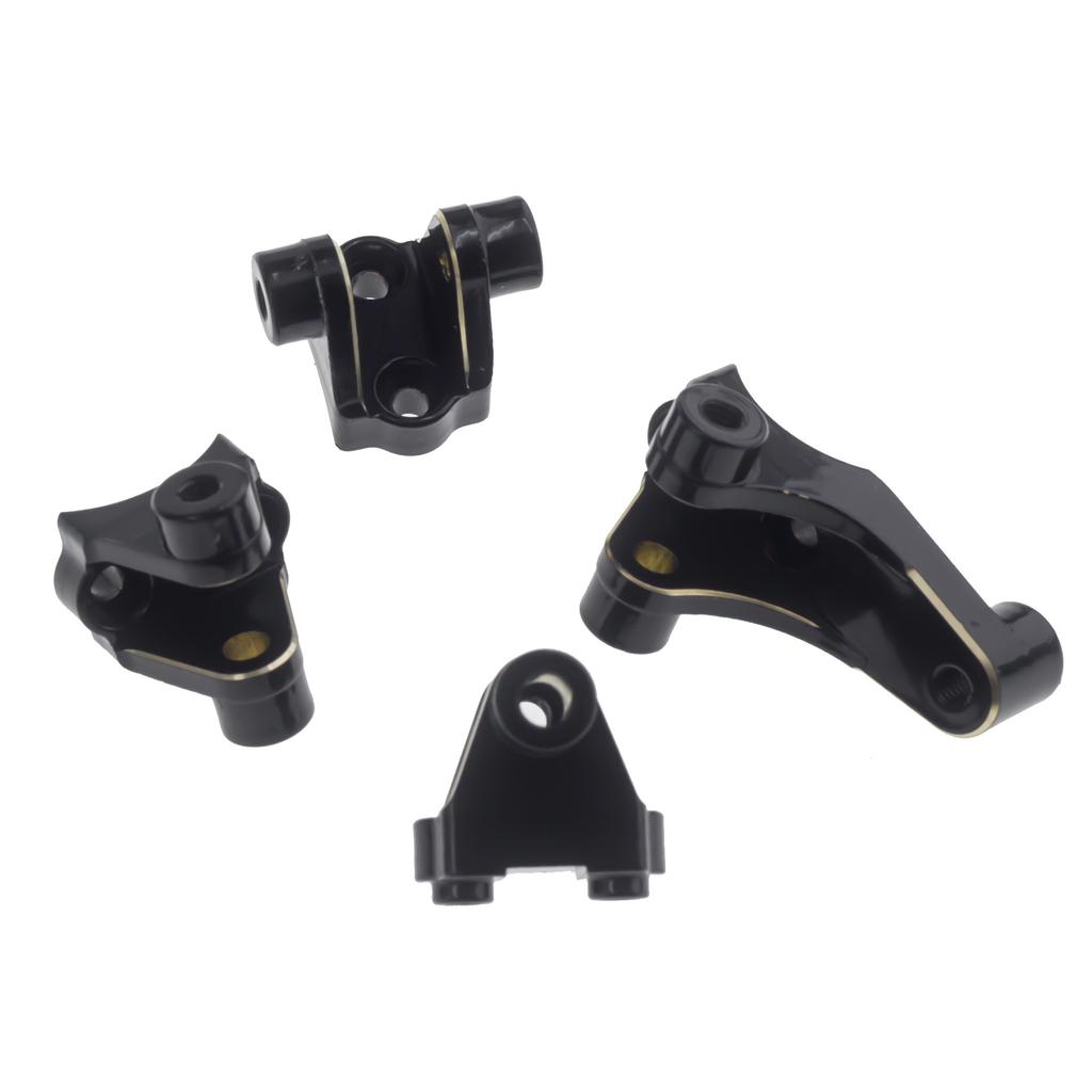 Black Gold Front + Rear Keel Tie Rod Holder Set 46g for 1/10 RC Model Car TRAXXAS TRX-4 82056-4