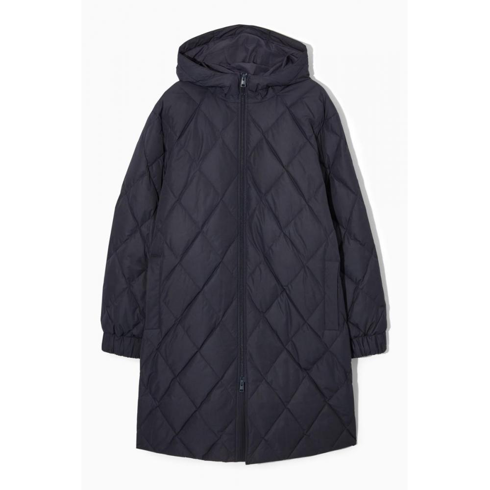 COS Японская стеганая толстовка с капюшоном Diamond