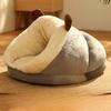 1pcs Winter Warm Cartoon Animal Pet House Cat House Slippers Nest Closed Cat House Small Dog Kennel Pet Supplies