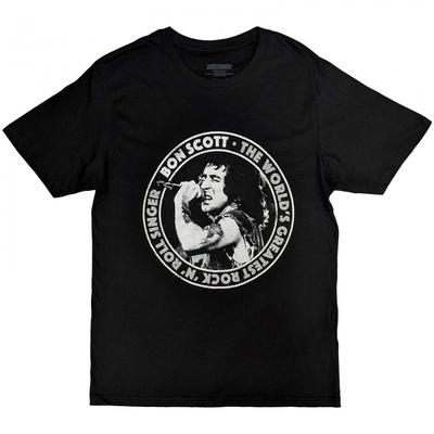 Футболка унисекс для взрослых Bon Scott с круглым вырезом TWGRRS