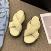 2024 New Women Non-slip Platform Slippers Summer Comfortable Beach Slides Woman Fashion Thick Sole Outdoor Sandals Female