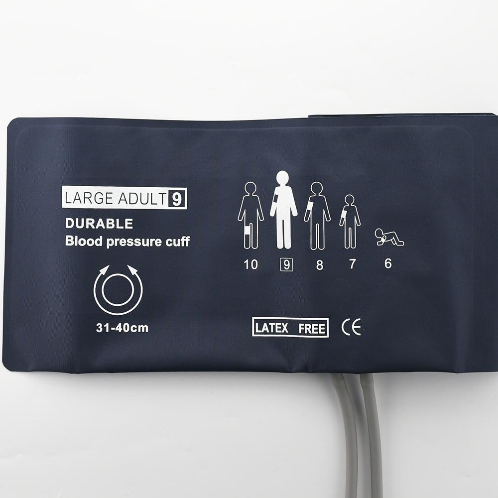 Многоразовая неинвазивная манжета для измерения артериального давления НИАД, двойной шланг, нейлоновый композитный материал, для монитора пациента с двумя трубками