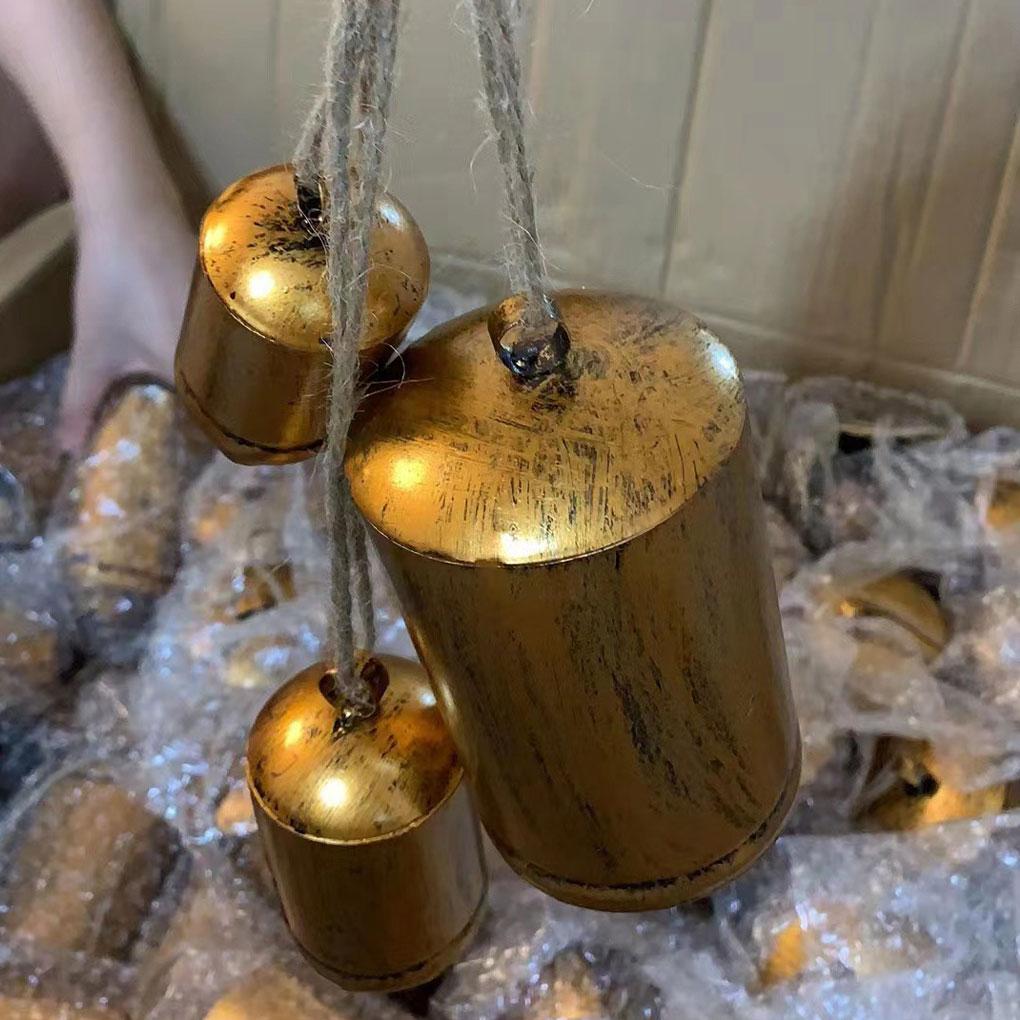 Рождественский колокольчик Праздничные украшения для радостного праздничного сезона Винтажный рождественский коровий колокольчик Легко