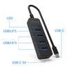 USB 30 Type C Хаб 20 Адаптер питания 4 Порта Мульти Разветвитель Расширитель Высокоскоростной Для Компьютерных Аксессуаров Несколько USB Хабов