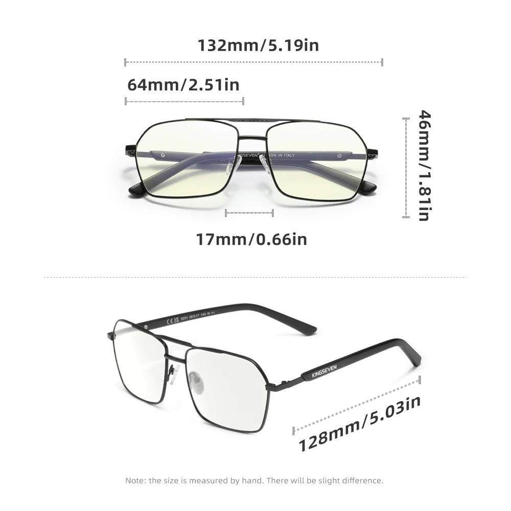 KINGSEVEN Brand Blue Light Filter Transparent Lens Glasses Men/Women Computer Anti-Blue Ray Blocking Eyewear Fashion Eyeglasses