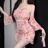 Golden Xiao Erotic Underwear Sexy Dress Pure Emotional Pajamas Bed Abstinence Uniform Qqny Dating Robe Woman