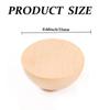 Diameter 12-25MM Half Wooden Beads Unfinished Natural Half Round Wood Balls Beads for DIY Paint Woodworking Christmas Decor