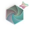 Фрактальный шестиугольник, напечатанный на 3D-принтере, завораживающий спиральный дизайн для взрослых, карманный, снимающий стресс, изысканный декор, подарочные items