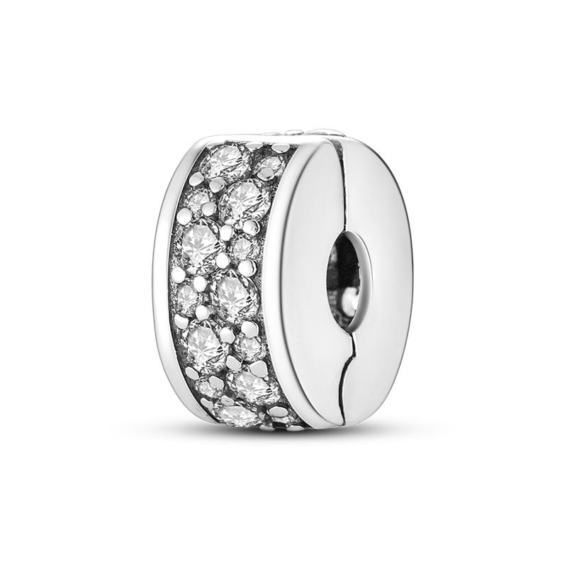 Новые бусины-подвески из стерлингового серебра 925 пробы с геометрическими линиями подходят для оригинального браслета своими руками для изготовления ожерелий с подвесками для женщин