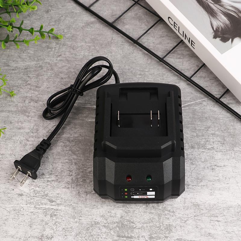 1 шт. Зарядное устройство для аккумулятора электроинструментов Подходит для литий-ионного аккумулятора Портативное быстрое зарядное устройство