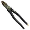 Fujiya Eccentric Power Pliers with 225mm Easy Cutting with Eccentric Levers (Black Gold, Shackle) 3000N-225BG